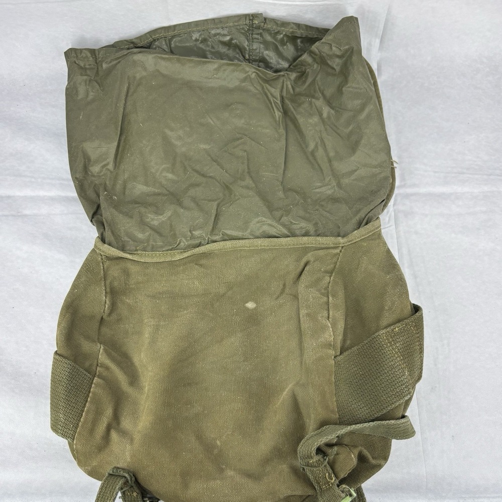 US Army Field Pack Canvas Combat Butt M-1956 Vietnam War Era Heavy Wear Salvage